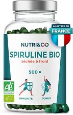 Nutri&co Spiruline Bio | 500 Comprimés Vegan Sans Excipients | Riche En Protéine