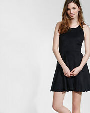 Nwt Express Faux Suede Skater Dress Sold Out Value $80 Sz “s”