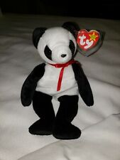  Nwt Ty Beanie Baby Fortune Panda Bear 1997 Retired Plush Toy