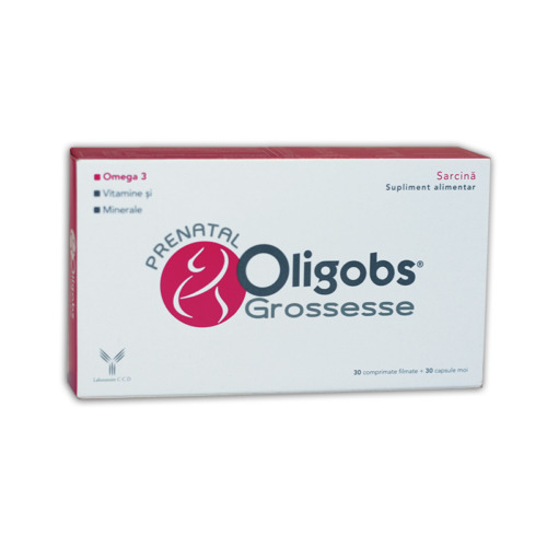 Oligobs Prenatal Omega 3, 30 Tablets + 30 Capsules, Laboratoire Ccd 