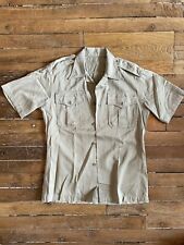 Original 1955 Us Army Shirt Man's Cotton Uniform Twill - Good Condition