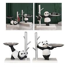 Panda Statue Résine Figurine Présentoir Clé Divers Boîte De Rangement