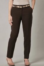 Pantalon Intelligent Marron Pure Collection Mélange Laine Taille 18 Long Avec Couture 125 £