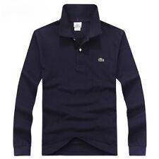 Polo Homme Lacoste2 Mesh Classic Fit Button Down Manches Longues T-shirt Top-*-