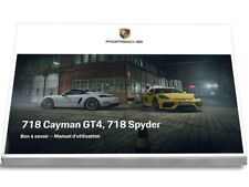 Porsche 718 Cayman Gt4 Spider Notice D'utilisation