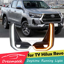 Pour Toyota Hilux Revo 2020+ Led Feux Diurne Drl Brouillard Conduite Clignotant