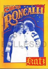 Programme Cirque/circus Program 1984 Roncalli Katz