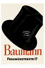 Publicité Chapeau Baumann Rf0021 - Poster Hq 40x60cm D'une Affiche Vintage