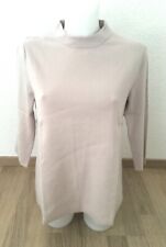 Pull Peter Hahn 100% Coton Supima Manches 3/4 Sweater Pullover Femme Size 42 