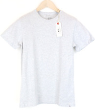 Replay Hommes T-shirt Sous-vêtement S Gris Uni Ras Coton Blend Extensible Casual