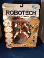 Robotech Veritech Super Poseable Figure Vf-1a Brown/tan By Toynami 2001