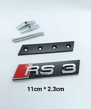 Rs3 Logo Audi3 Emblème Avant Calandre Chrome A3 S3 Rs3