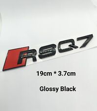 Rsq7 Logo Audi7 Autocollant Emblème Arrière Noir Brillant