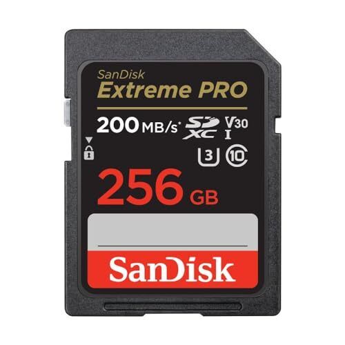 Sandisk 256gb Sdxc Extremepro 200mb/s V30 Uhs-i U3 Card (1716052271)