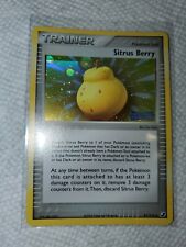 Sitrus Berry 91/115 Lp Holo W/print Line Error & Unseen Forces Stamp Pokemon!