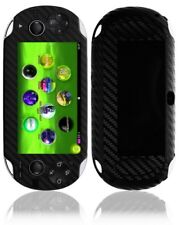 Skinomi Carbon Fiber Black Skin+screen Protector For Sony Playstation Vita Wifi
