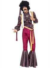 Smiffys 70s Psychedelic Rocker Costume, Purple (size Xl)