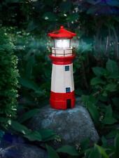 Solaire Led Phare Beacon Décoration De Jardin Déco Lampe Rouge Blanc Éclairage