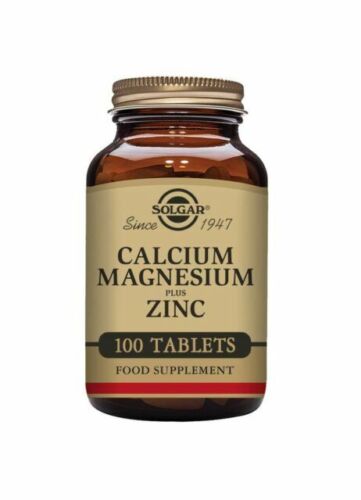Solgar Calcium Magnesium Plus Zinc Tablets - Pack Of 100 - Healthy Bones, Teeth