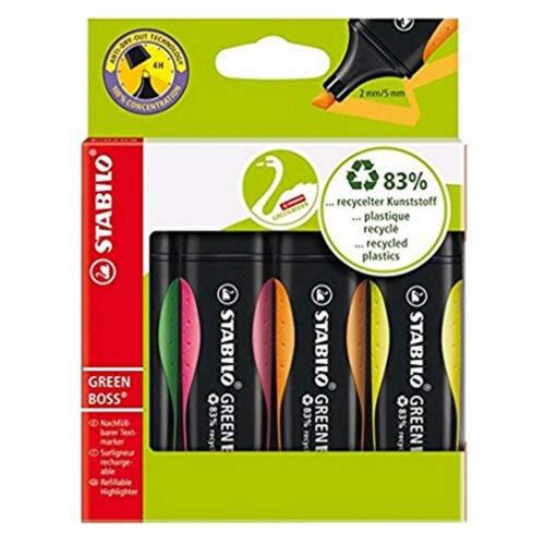 Stabilo Swing Cool Highlighter Pens - Chisel Tip - Desktop Set Of 18 Neon/pastel