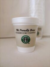 Starbucks Styrofoam Cups 8 Oz Old Logo United Airlines 80 Pc. New 
