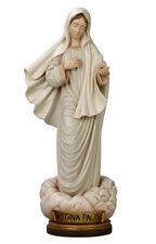 Statue Madonna De Medjugorje En Bois La à Val Gardena Divers Hauteurs Disponible