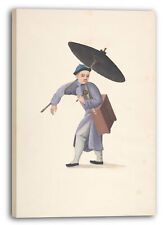 Toile/cadres Anonyme, Chinois, 19ème Siècle - Homme Chinois Avec Parasol, Hoche