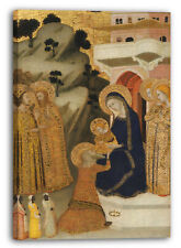Toile/cadres Italien, Disciple Napolitaine De Giotto - L'adoration Des Mages