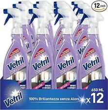 Vetril - Détergent Spray Verre Et Miroirs Avec Action Anti Halos 12 Pcs X 650ml
