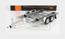 1:18 Ixo Carrello Trasporto Auto Car Transporter Trailer Silver Wheels Trl005-18