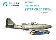 1:32 Messerschmitt Me-262a Intérieur 3d Couleur Décalcomanie Quinta Qd32069...