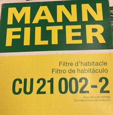 1 Filtre, Air De L'habitacle Mann-filter Cu 21 002-2 Convient à Subaru