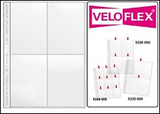 100-a4-postkartenhüllen-veloflex 4xa6-10x15cm Feuilles Protectrices De Collecte