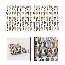 100x Mini Figurines Personnage Multicolore Pour Aménagement De Jardin