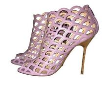 $1050 New Sergio Rossi Mexico Lilac Blush Sandals Boots Booties Purple Shoes 40