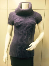 $178 Bcbg Dark Dewberry (ovd1b973) Cowl Neck Cable Sweater Top Nwt Xs