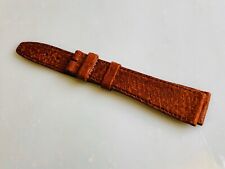 18mm Men's Hirsch Watch Strap / Band Soft Brown With Slight Red Tint Leather