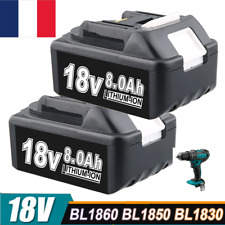 18v Batterie Li-ion 8,0ah Pour Makita Bl1830 Bl1815-n Bl1850 Bl1830 2 Paquets