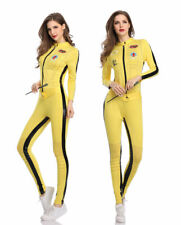 2024 Womens Kill Bill Fancy Dress Costume Yellow Jumpsuit The Bride Outfit