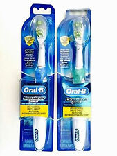 2x Oral B B1010 One Toothbrush Cross Action Power Dual Clean Duracell Battery