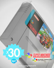 30 Crystal Box Étuis De Protection Super Nintendo (snes Loose) 0,4 Mm