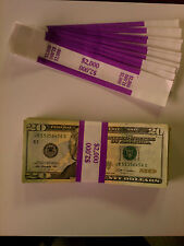 4,000 New Self-sealing Currency Bands - $2000 Denomination Straps Money Twenty