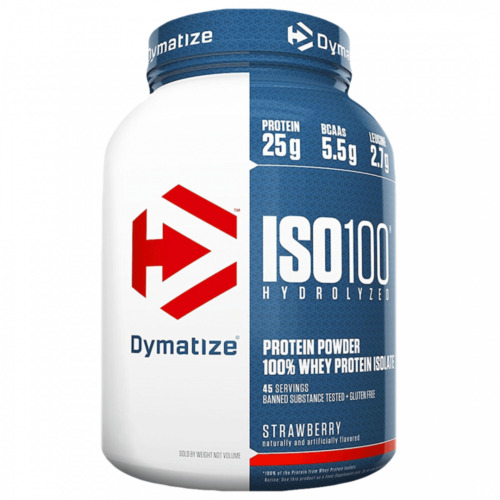 (49,99 €/ Kg Dymatize Iso 100 Hydrolyzed 2200g, Muscle Gain, Protein, +bonus