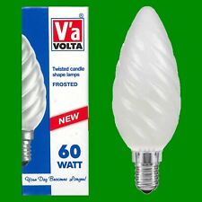50x 60w Volta Givré Entortillé Bougie Ses E14 Petit Vis Edison Ampoule Lampe
