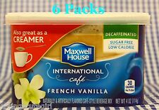 6 Maxwell House International Cafe French Vanilla Decaffeinate Coffee Creamer