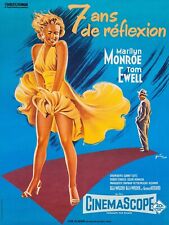 7 Ans De RÉflexion, Marilyn Monroe, Repro Affiche Sur Toile 340g (60x80)