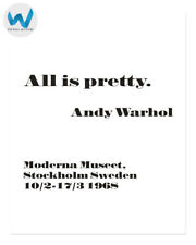 Affiche D'exposition Andy Warhol 1968 - Décor Imprimé « Tout Est Joli »...