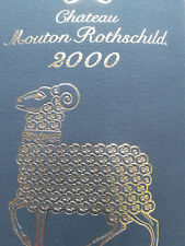 Affiche - Lithographie D'étiquette Mouton Rothschild 2000 Le Bélier D'augsbourg