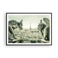 Affiche Poster 100x70cm Tableaux Image Photo Gargouilles Paris Notre-dame Art