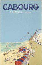Affiche Poster Bretagne Normandie Cabourg